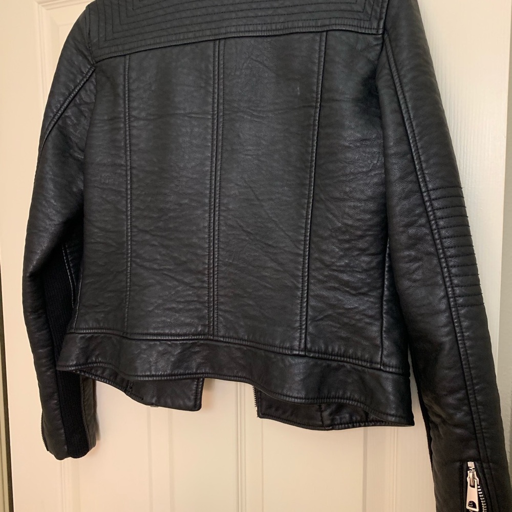 Black leather jacket Zara